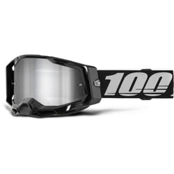 100% Racecraft II Essential Occhiali da motocross, nero-grigio per uomo