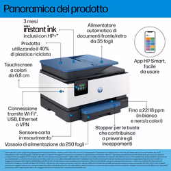 HP OfficeJet Pro Stampante multifunzione 9125e - Vista aggiuntiva 4