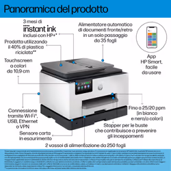 HP OfficeJet Pro Stampante multifunzione 9132e - Vista aggiuntiva 5