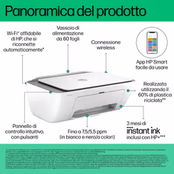 HP DeskJet Stampante multifunzione 2820e - Vista aggiuntiva 5