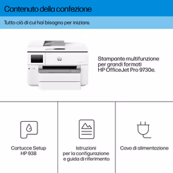 HP OfficeJet Pro Stampante multifunzione per grandi formati 9730e - Vista aggiuntiva 7