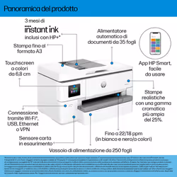 HP OfficeJet Pro Stampante multifunzione per grandi formati 9720e - Vista aggiuntiva 5