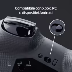 HP HyperX Clutch Tanto Mini WD Gaming Controller Nero USB Joystick Xbox, Xbox One - Vista aggiuntiva 8