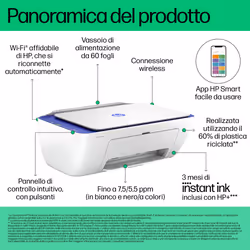 HP DeskJet Stampante multifunzione 2821e - Vista aggiuntiva 5