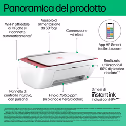 HP DeskJet Stampante multifunzione 2823e - Vista aggiuntiva 4