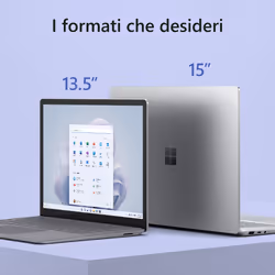 Microsoft Surface Laptop 5 i7-1255U 15" Touch Intel® EVO™ i7 8 GB 256 GB SSD Win11 Home Platino - Vista aggiuntiva 8