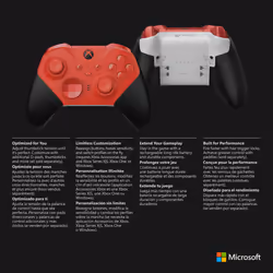Microsoft Controller Wireless Elite Series 2 per Xbox - Core (Rosso) - Vista aggiuntiva 7