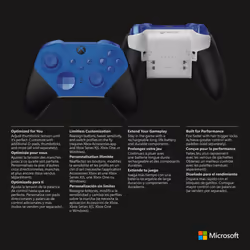 Microsoft Controller Wireless Elite Series 2 per Xbox - Core (Blu) - Vista aggiuntiva 8