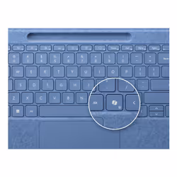Microsoft Surface 8YU-00027 tastiera per dispositivo mobile QWERTZ Tedesco Bluetooth Blu - Vista aggiuntiva 2
