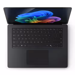Microsoft Surface Laptop 7 Copilot+ PC Intel Core Ultra 7 266V Computer portatile 38,1 cm (15") Touch screen 16 GB LPDDR5x-SDRAM 256 GB SSD Wi-Fi 7 (802.11be) Windows 11 Pro Nero - Vista aggiuntiva 3