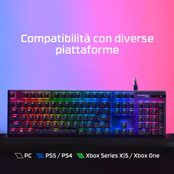 HyperX Alloy Origins PBT HX Red – Tastiera meccanica da gaming - Vista aggiuntiva 5