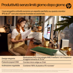 HP V27i G5 FHD Monitor - Vista aggiuntiva 7