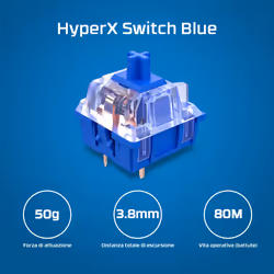 HyperX Alloy Origins Core PBT HX Red – Tastiera meccanica da gaming - Vista aggiuntiva 6