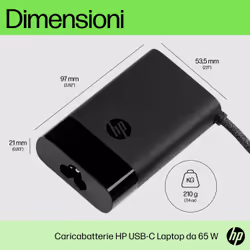 HP Caricabatterie per laptop USB-C 65 W - Vista aggiuntiva 5