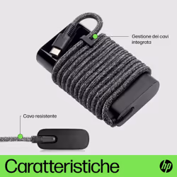 HP Caricabatterie per laptop USB-C 65 W - Vista aggiuntiva 8