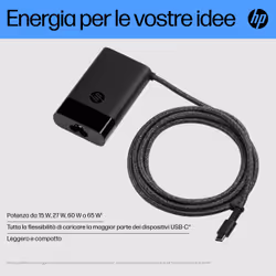 HP Caricabatterie per laptop USB-C 65 W - Vista aggiuntiva 4