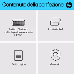 HP Tastiera Bluetooth multi-dispositivo compatta 350 - Vista aggiuntiva 4