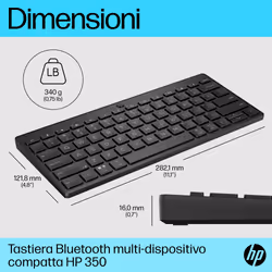 HP Tastiera Bluetooth multi-dispositivo compatta 350 - Vista aggiuntiva 5
