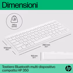HP Tastiera Bluetooth multi-dispositivo compatta 350 - Vista aggiuntiva 4