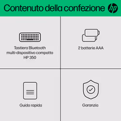 HP Tastiera Bluetooth multi-dispositivo compatta 350 - Vista aggiuntiva 8
