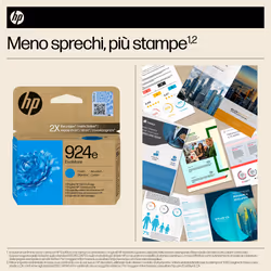 HP Cartuccia di inchiostro ciano originale 924e EvoMore - Vista aggiuntiva 8