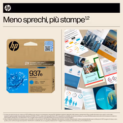 HP Cartuccia di inchiostro ciano originale 937e EvoMore - Vista aggiuntiva 4