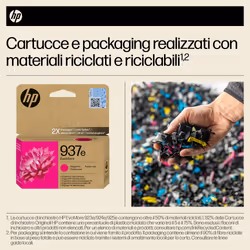 HP Cartuccia di inchiostro magenta originale 937e EvoMore - Vista aggiuntiva 5