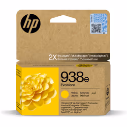 HP Cartuccia di inchiostro giallo originale 938e EvoMore, Resa elevata (XL), Giallo, 1 pz, 1650 pagine, Confezione singola
