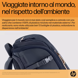HP Zaino grigio scuro per laptop da 15,6" Travel 25 litri - Vista aggiuntiva 5