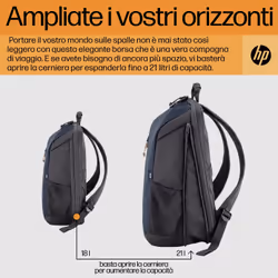 HP Zaino per laptop Travel 15.6 Blue Night da 18 litri - Vista aggiuntiva 6