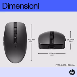 HP Mouse multi-dispositivo ricaricabile 715 - Vista aggiuntiva 5