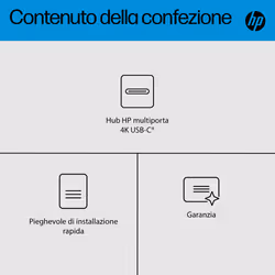 HP Hub multiporta 4K USB-C - Vista aggiuntiva 4