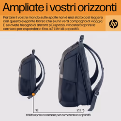 HP Zaino per laptop da 15,6" Travel 18 litri Iron Grey - Vista aggiuntiva 7