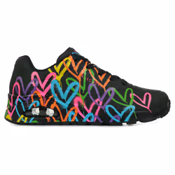 Sneakers Skechers Uno Highlight Love Nero - 37.38 - Vista aggiuntiva 2