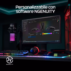 HyperX Pulsefire Haste 2 – Mouse da gaming wireless (bianco) - Vista aggiuntiva 8