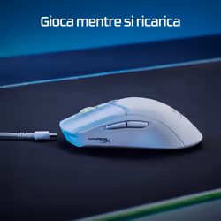 HyperX Pulsefire Haste 2 – Mouse da gaming wireless (nero) - Vista aggiuntiva 4