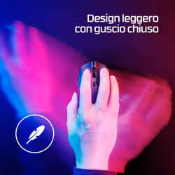 HyperX Pulsefire Haste 2 – Mouse da gaming wireless (nero) - Vista aggiuntiva 6
