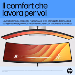 HP Monitor curvo E45c G5 DQHD - Vista aggiuntiva 7
