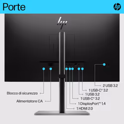 HP E-Series Monitor E27k G5 4K USB-C - Vista aggiuntiva 4