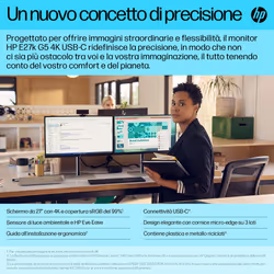 HP E-Series Monitor E27k G5 4K USB-C - Vista aggiuntiva 8