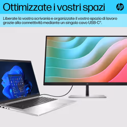 HP E-Series Monitor E27k G5 4K USB-C - Vista aggiuntiva 8