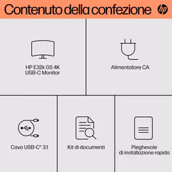 HP Monitor E32k G5 4K USB-C - Vista aggiuntiva 5