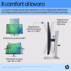 HP Monitor E27 G5 FHD - Vista aggiuntiva 7