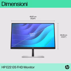 HP E-Series Monitor E22 G5 FHD - Vista aggiuntiva 6