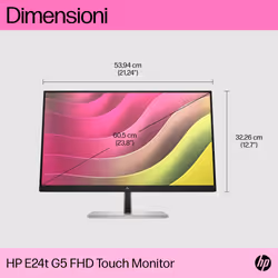 HP Monitor touch E24t G5 FHD - Vista aggiuntiva 5