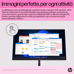HP Monitor touch E24t G5 FHD - Vista aggiuntiva 7