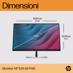 HP E-Series Monitor E24 G5 FHD - Vista aggiuntiva 8