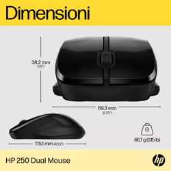 HP 250 Dual Mouse - Vista aggiuntiva 8