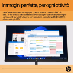 HP Monitor E24 G5 FHD senza PVC