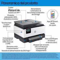 HP OfficeJet Pro Stampante multifunzione 9120e - Vista aggiuntiva 4